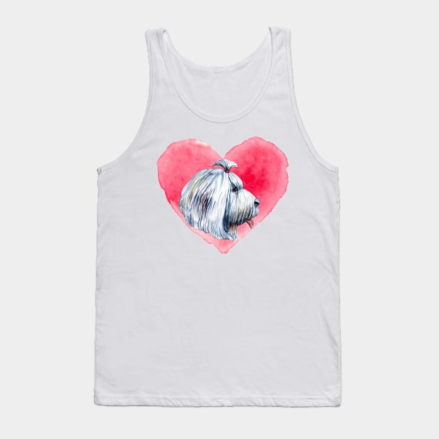 Old English Sheepdog-Sheepdog Lover Tank Top by HobbyAndArt